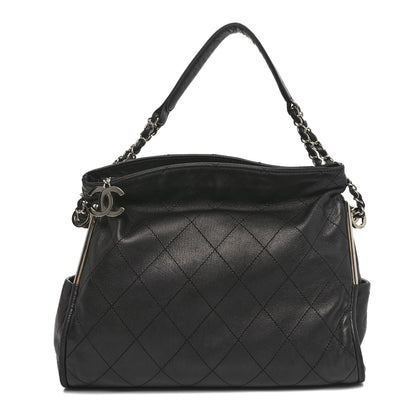 Chanel Lambskin Stitched Medium Ultimate Soft Tote Black 1 of 11