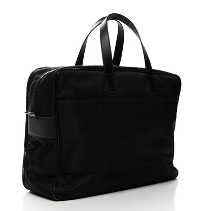 Prada Tessuto Nylon Saffiano Briefcase Black 2 of 9