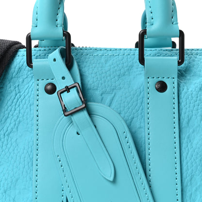 Louis Vuitton Monogram Taurillon Keepall Bandouliere 25  Turquoise 7 of 9