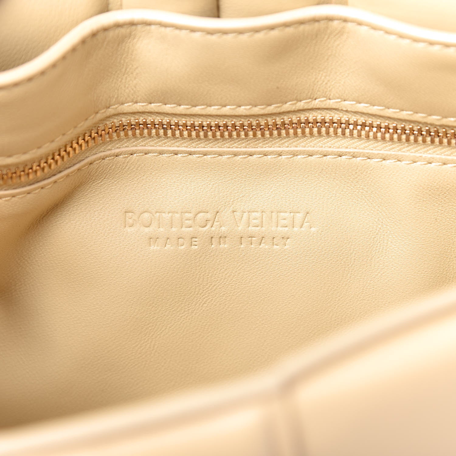 Bottega Veneta Lambskin Maxi Intreccio Padded Chain Cassette Crossbody Bag Almond 8 of 8