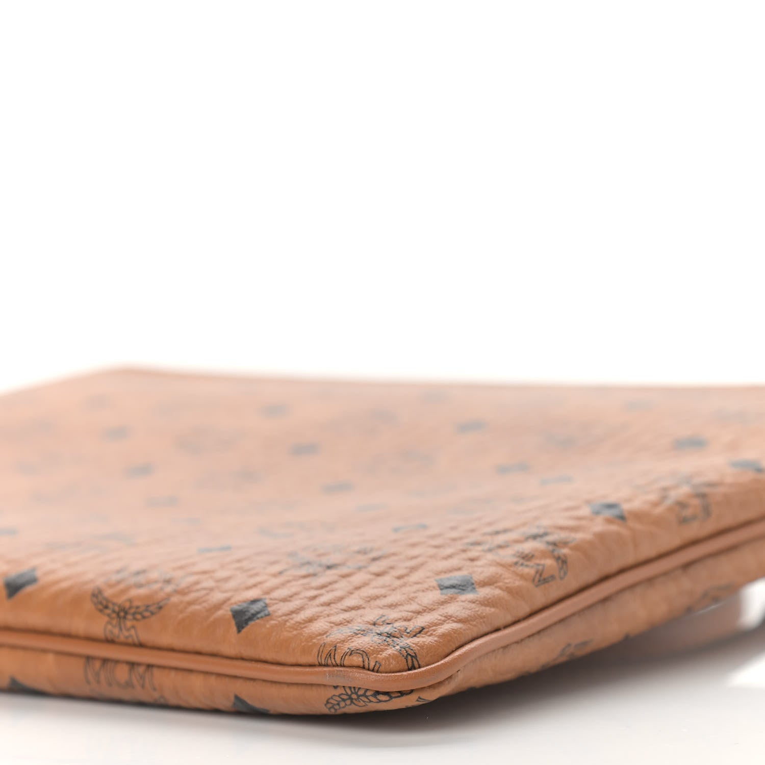 MCM Visetos Medium Crossbody Pouch Cognac 9 of 11