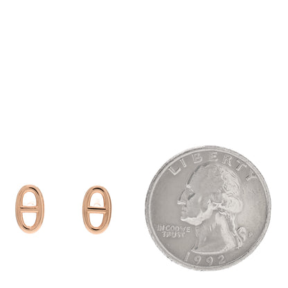 Hermes 18K Rose Gold TPM Farandole Stud Earrings 2 of 4