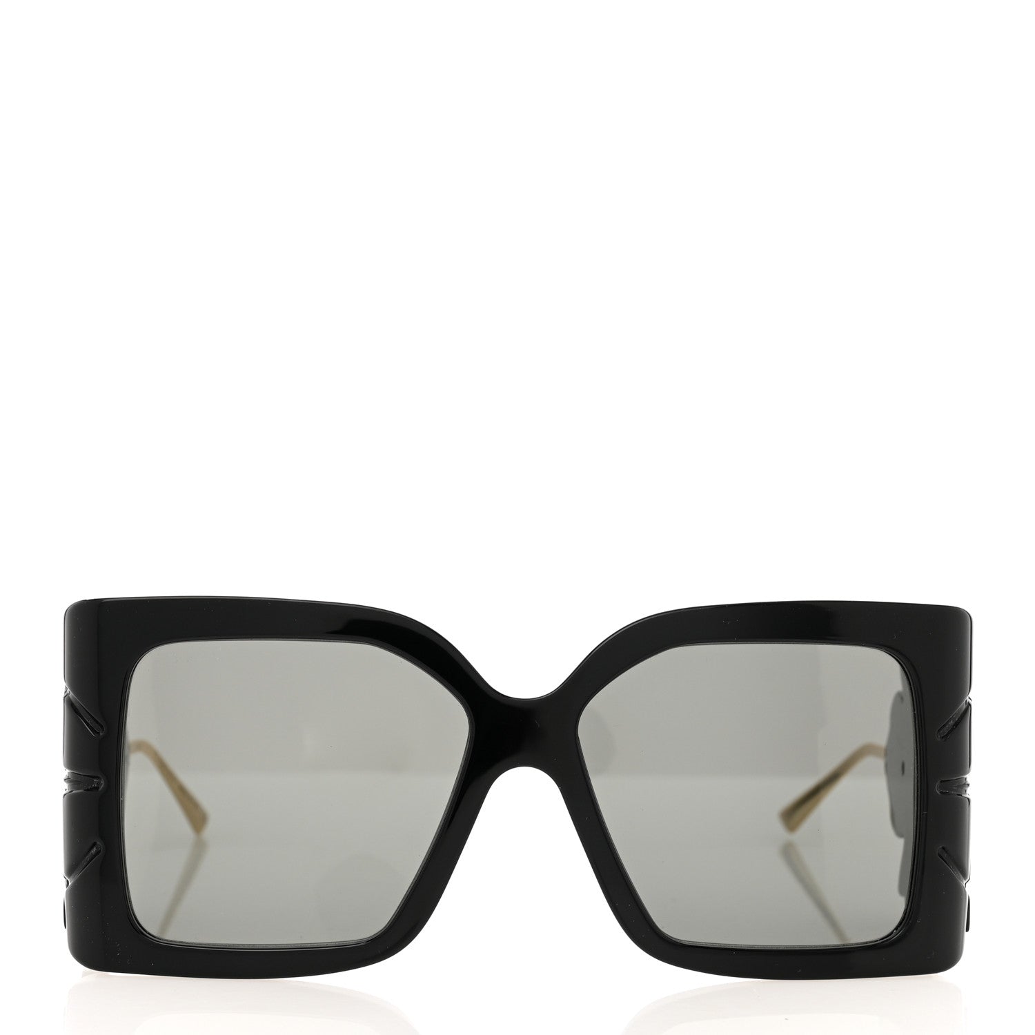 Gucci Acetate Square Frame Wing Sunglasses GG0535S Black 2 of 7