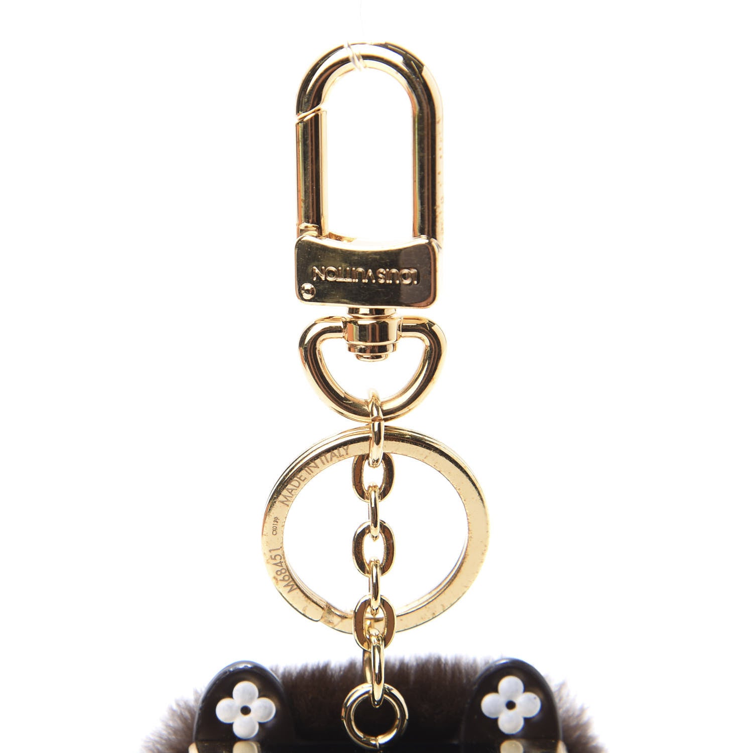Louis Vuitton Wild Fur Monogram Eye-Trunk Bear Bag Charm 3 of 4