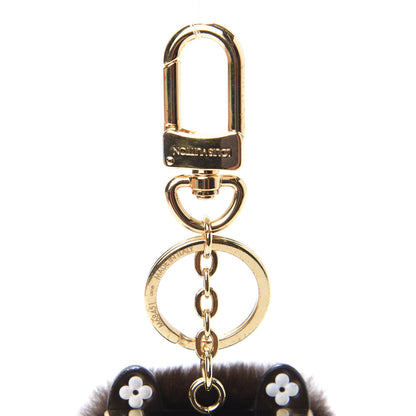 Louis Vuitton Wild Fur Monogram Eye-Trunk Bear Bag Charm 3 of 4