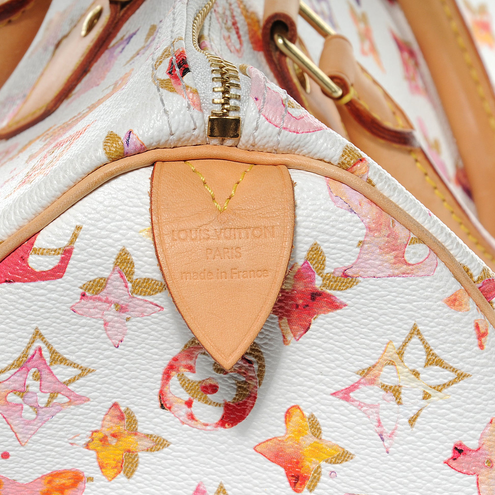 Louis Vuitton Watercolor Aquarelle Speedy 35 White 5 of 7