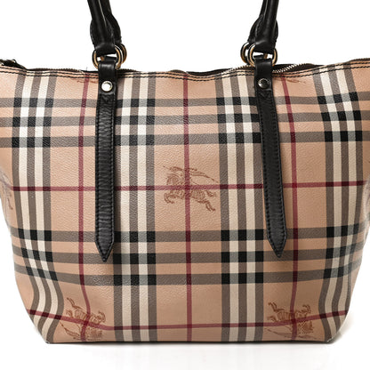 Burberry Haymarket Check Small Salisbury Tote Chocolate 11 of 13
