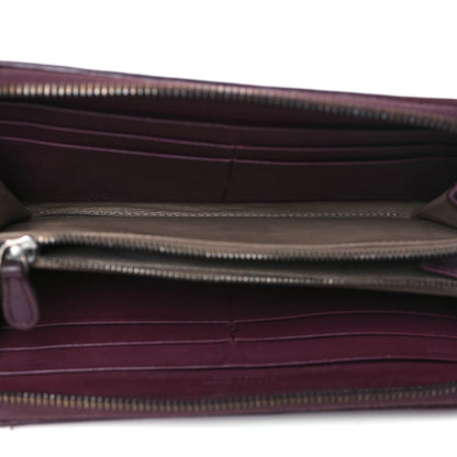 Bottega Veneta Nappa Intrecciato Zip Around Wallet Aubergine 5 of 14