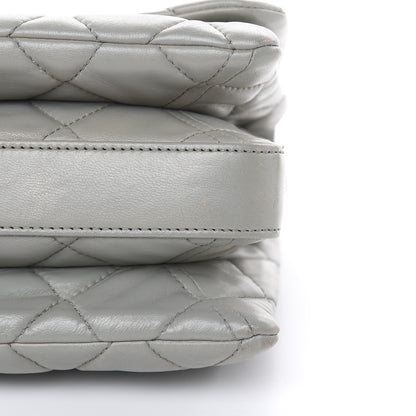 Chanel Lambskin Quilted Large 3 Flap Bag Grey 15 of 20