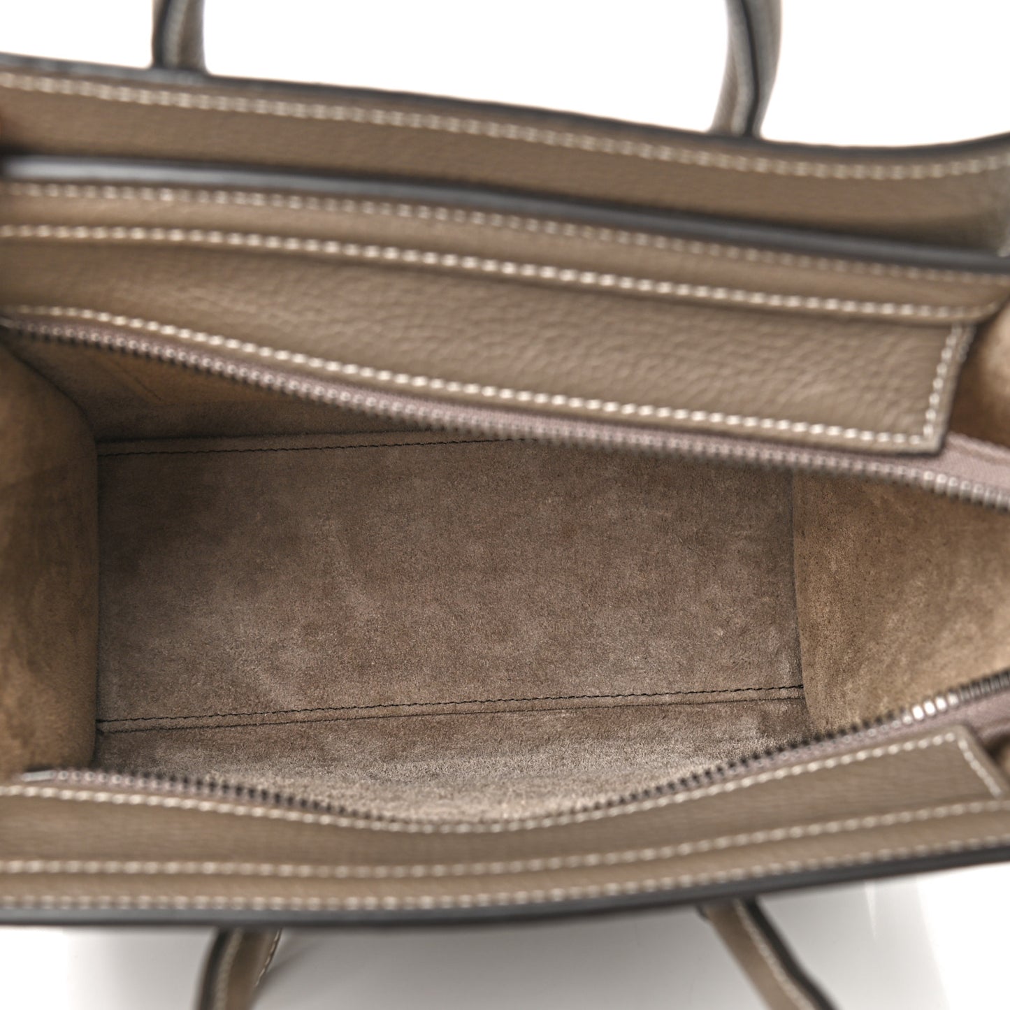 Drummed Calfskin Nano Luggage Souris