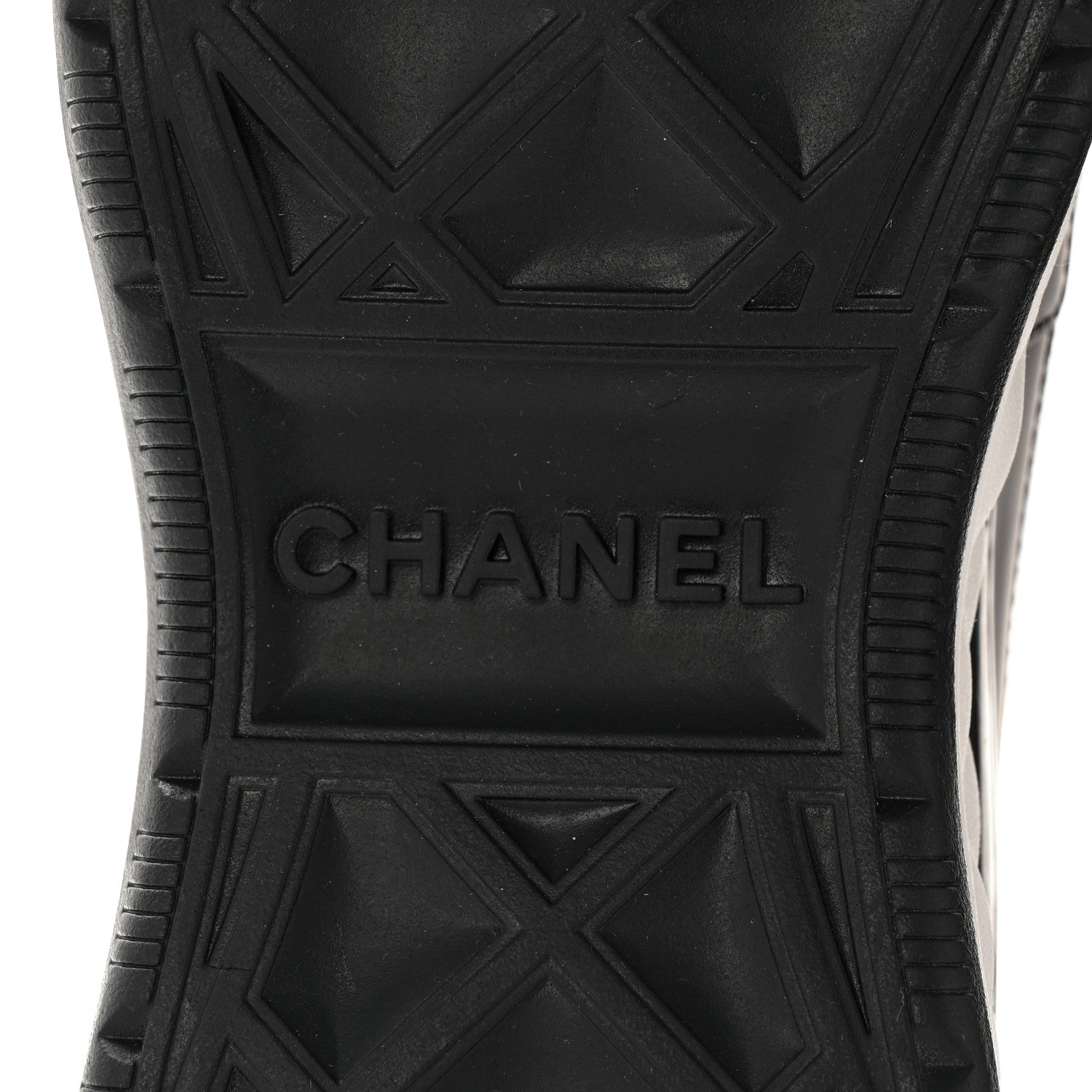 Chanel Velvet Calfskin Mixed Fibers CC Sneakers 38.5 Black 6 of 13