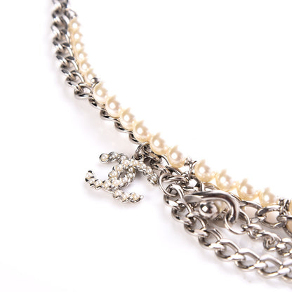 Chanel Pearl CC Chain Belt Silver 4 of 7