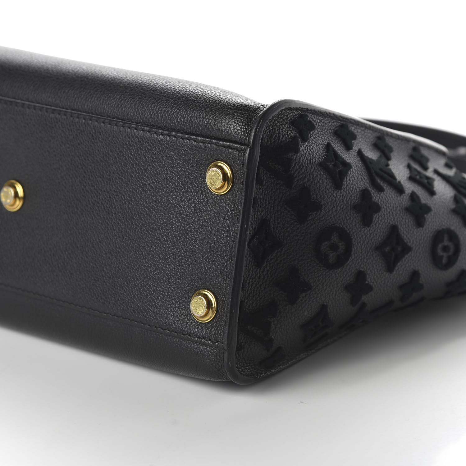 Louis Vuitton Calfskin Monogram Tufting On My Side Black 7 of 9