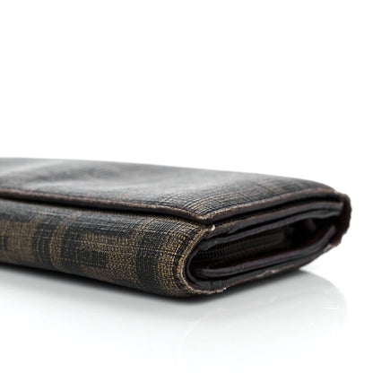Fendi Zucca Spalmati Continental Wallet Tobacco Cioccolato 9 of 9