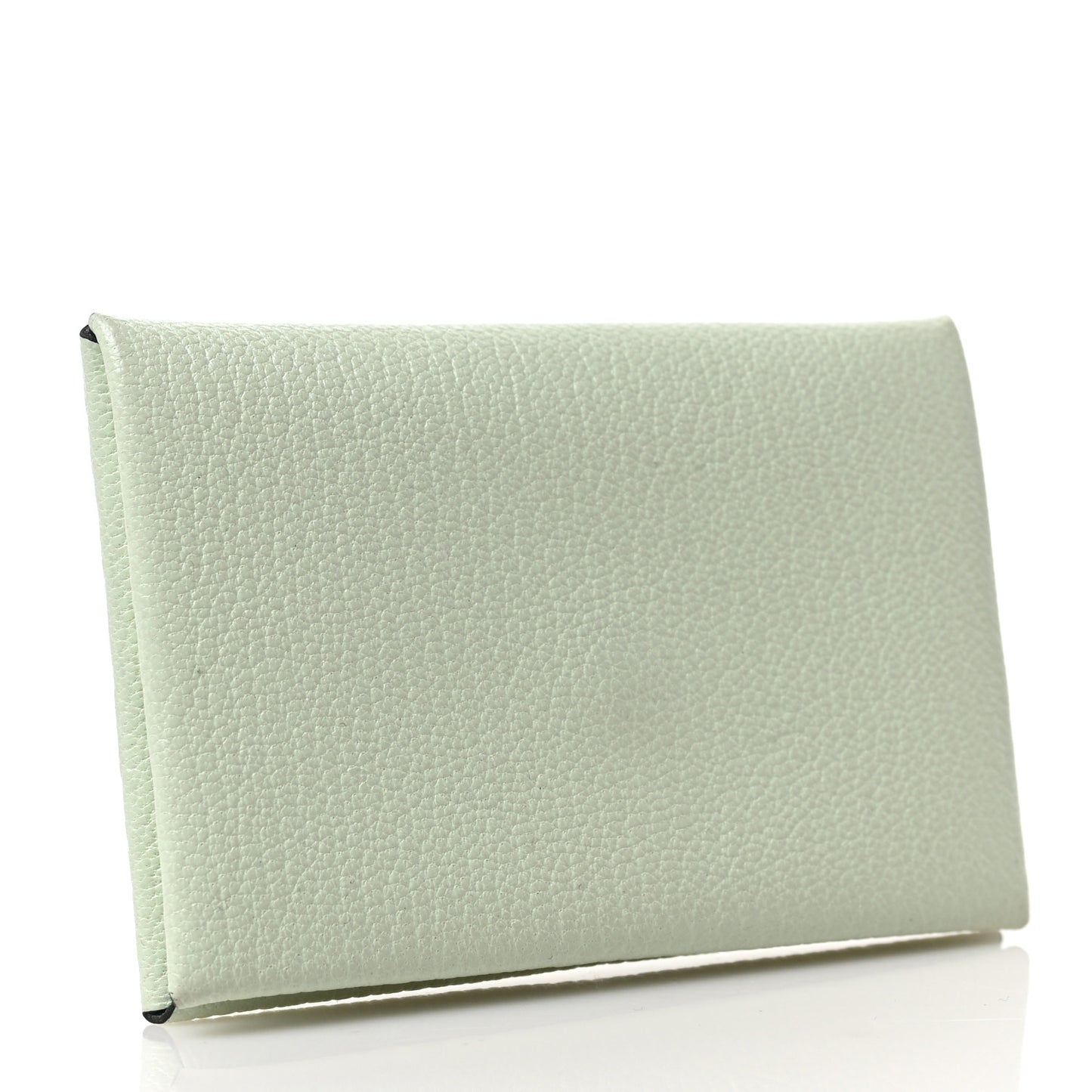 Chevre Mysore Verso Calvi Card Case Vert Fizz Bleu Zephyr