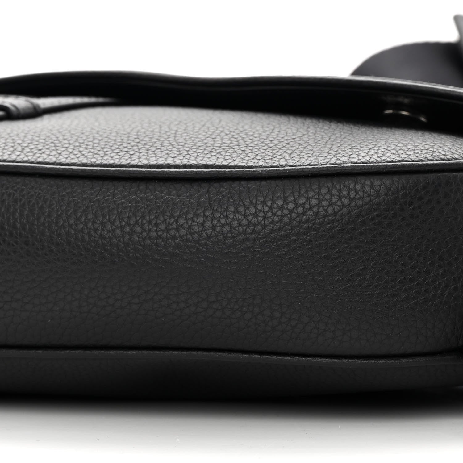 Christian Dior Grained Calfskin Mens Maxi Saddle Bag Back 11 of 15