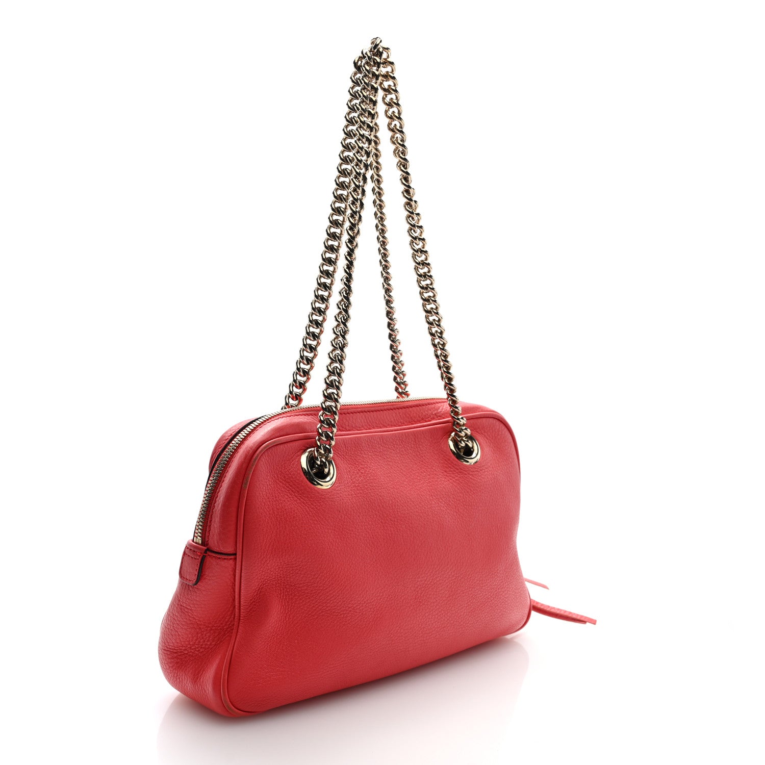 Gucci Pebbled Calfskin Small Soho Bowler Begonia Pink 3 of 11