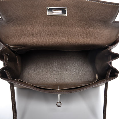 Hermes Togo Kelly Retourne 28 Etoupe 6 of 36
