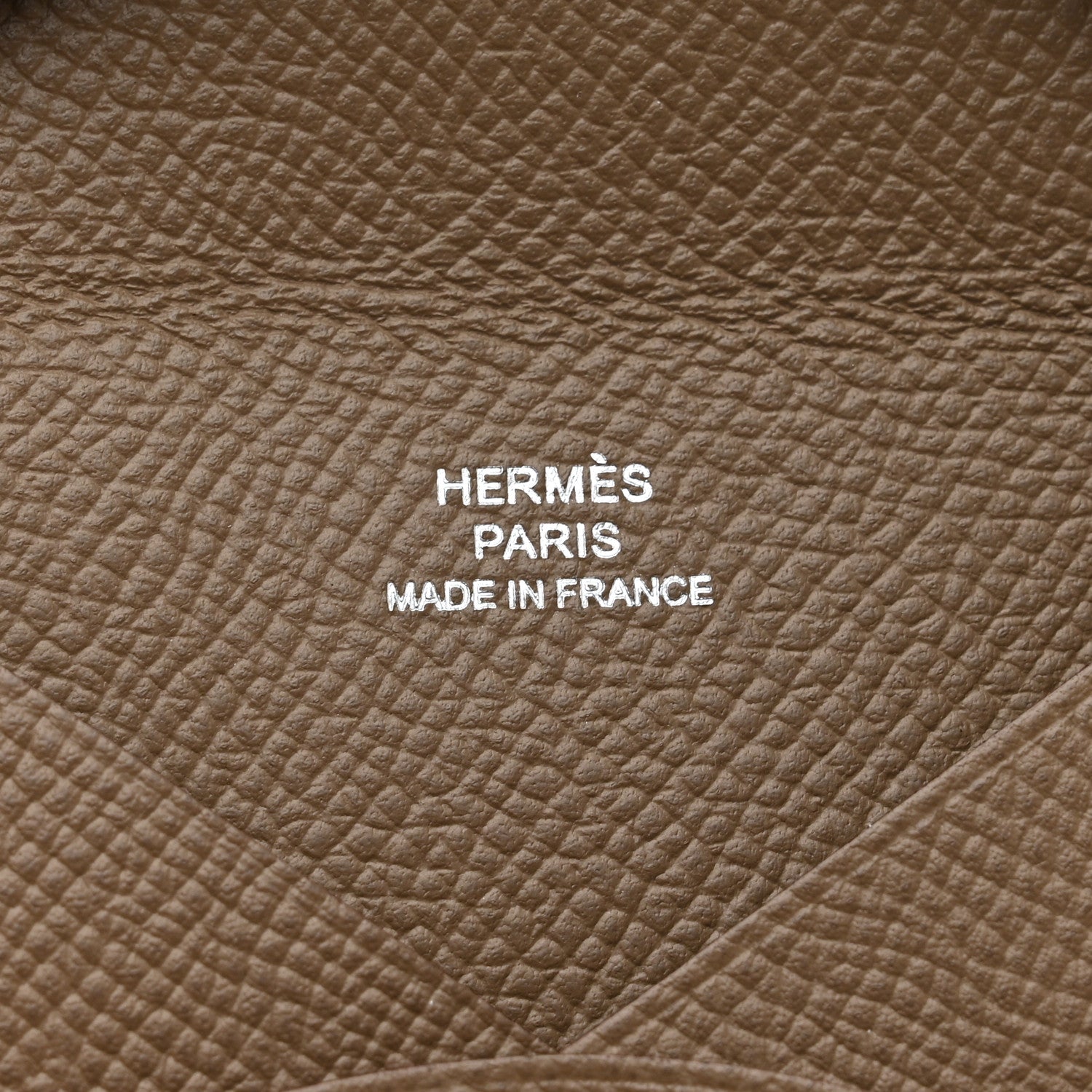 Hermes Epsom Calvi Card Case Etoupe 6 of 8