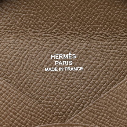 Hermes Epsom Calvi Card Case Etoupe 6 of 8