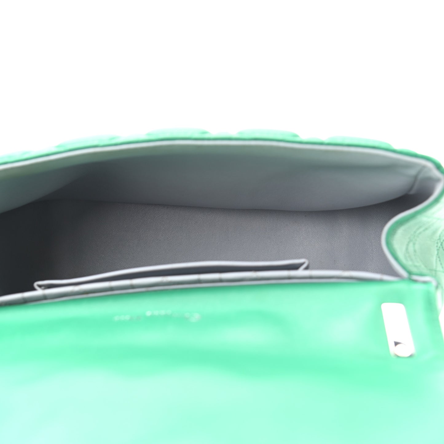 Lambskin Cannage Large Miss Dior Flap Green
