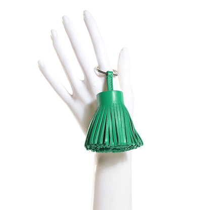 Hermes Lambskin Carmen Tassel Key Holder Menthe 2 of 19