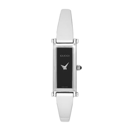 Gucci Stainless Steel 12mm 1500L Horsebit Quartz Watch Black 1 of 4