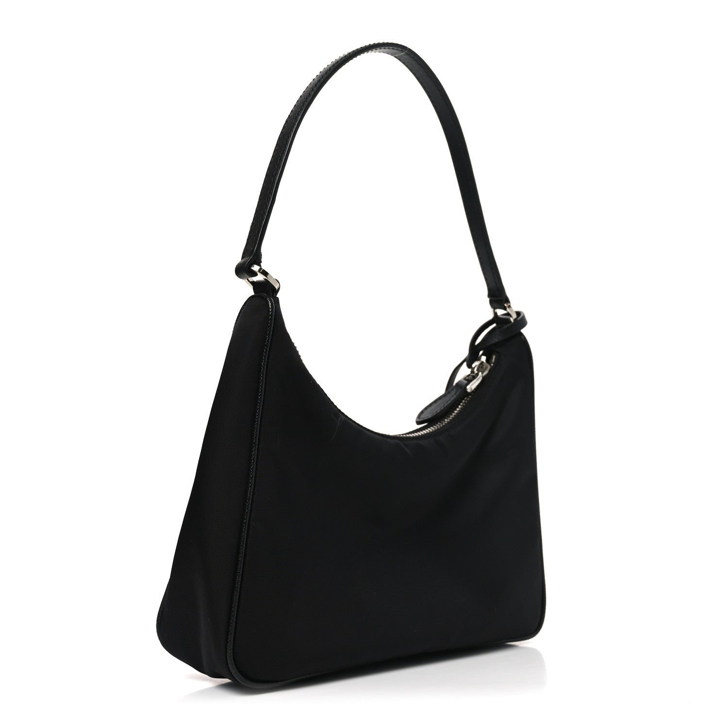 Prada Tessuto Nylon Saffiano Mini Re-Edition 2005 Bag Black 3 of 10
