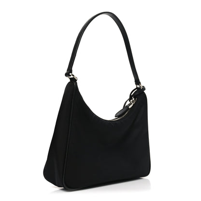 Prada Tessuto Nylon Saffiano Mini Re-Edition 2005 Bag Black 3 of 10