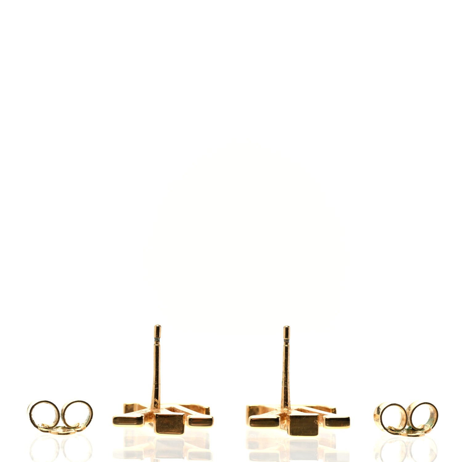 Louis Vuitton Metal LV Iconic Earrings Gold 3 of 4