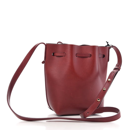 Mansur Gavriel Calfskin Mini Mini Bucket Bag Burgundy 3 of 9