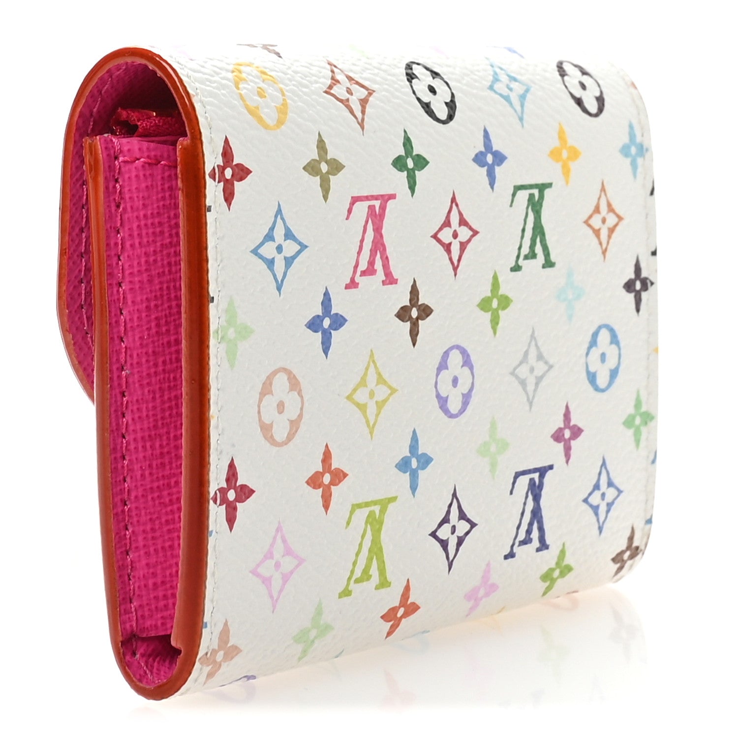 Louis Vuitton LV X TM Monogram Multicolor Rosalie Coin Purse White Kawaii Pink 3 of 7