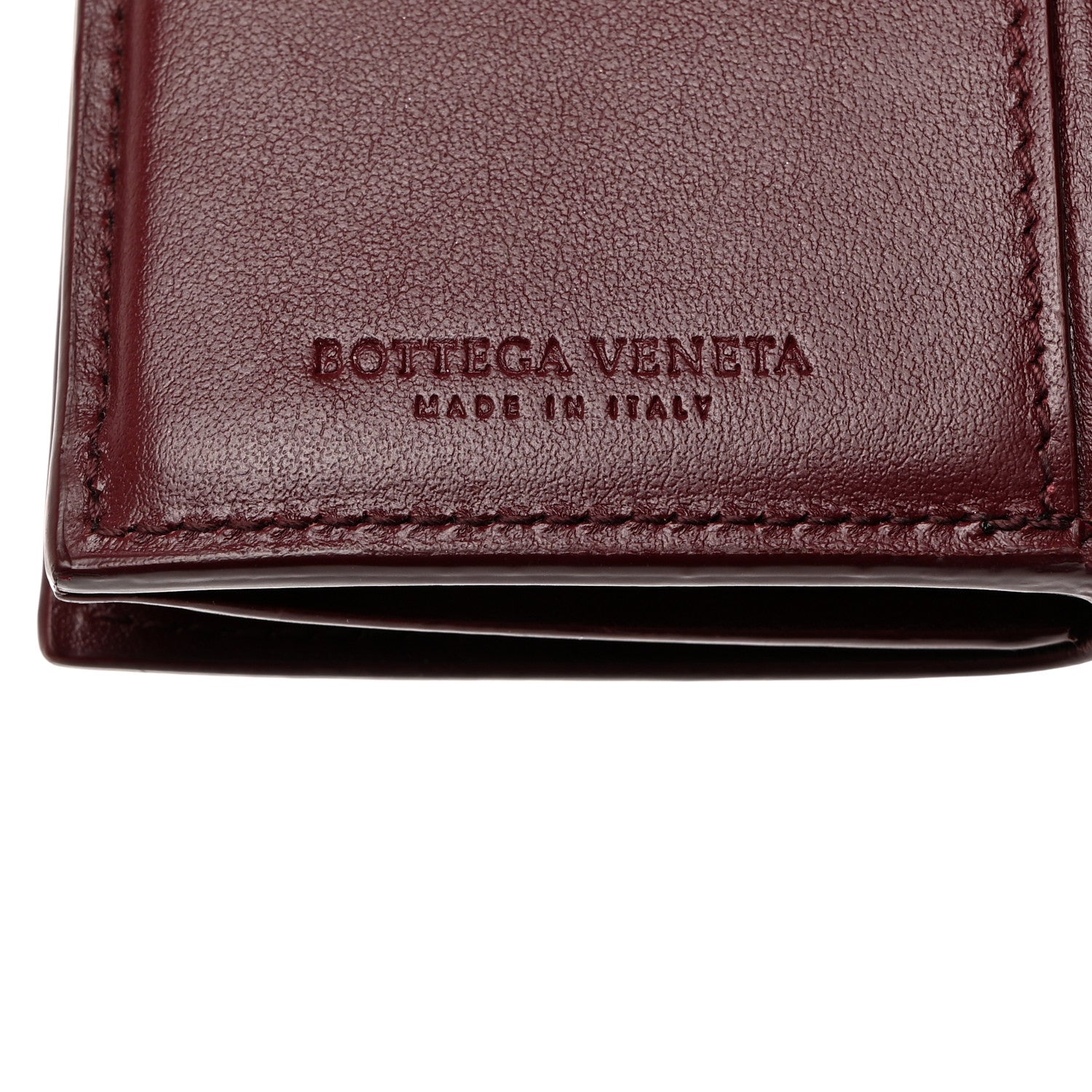 Bottega Veneta Nappa Intrecciato Trifold Wallet Bordeaux 6 of 8