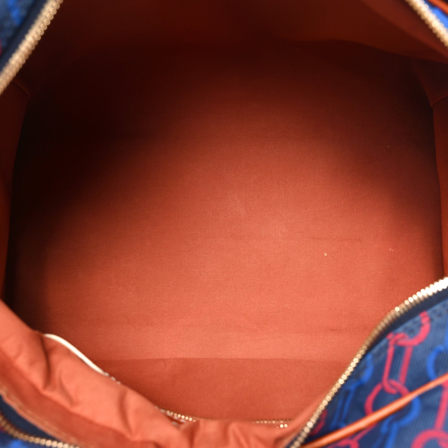 Calfskin Canvas Ouvea Keepall 40  Blue Red