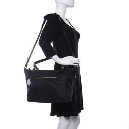 Burberry Nylon House Check Diaper Tote Black 2 of 10