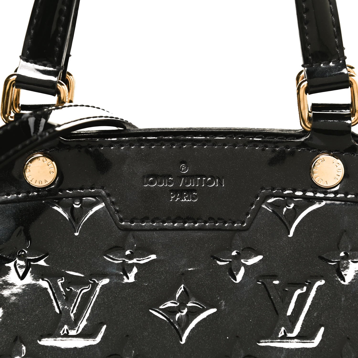 Louis Vuitton Vernis Brea MM Black 8 of 13