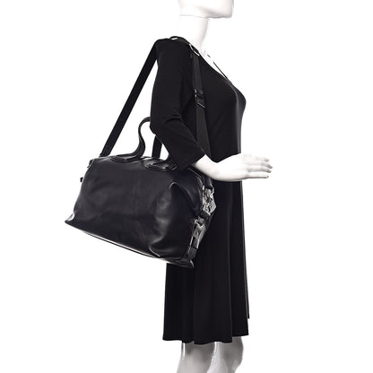 Givenchy Waxed Calfskin Medium Nightingale Logo Strap Black 2 of 11
