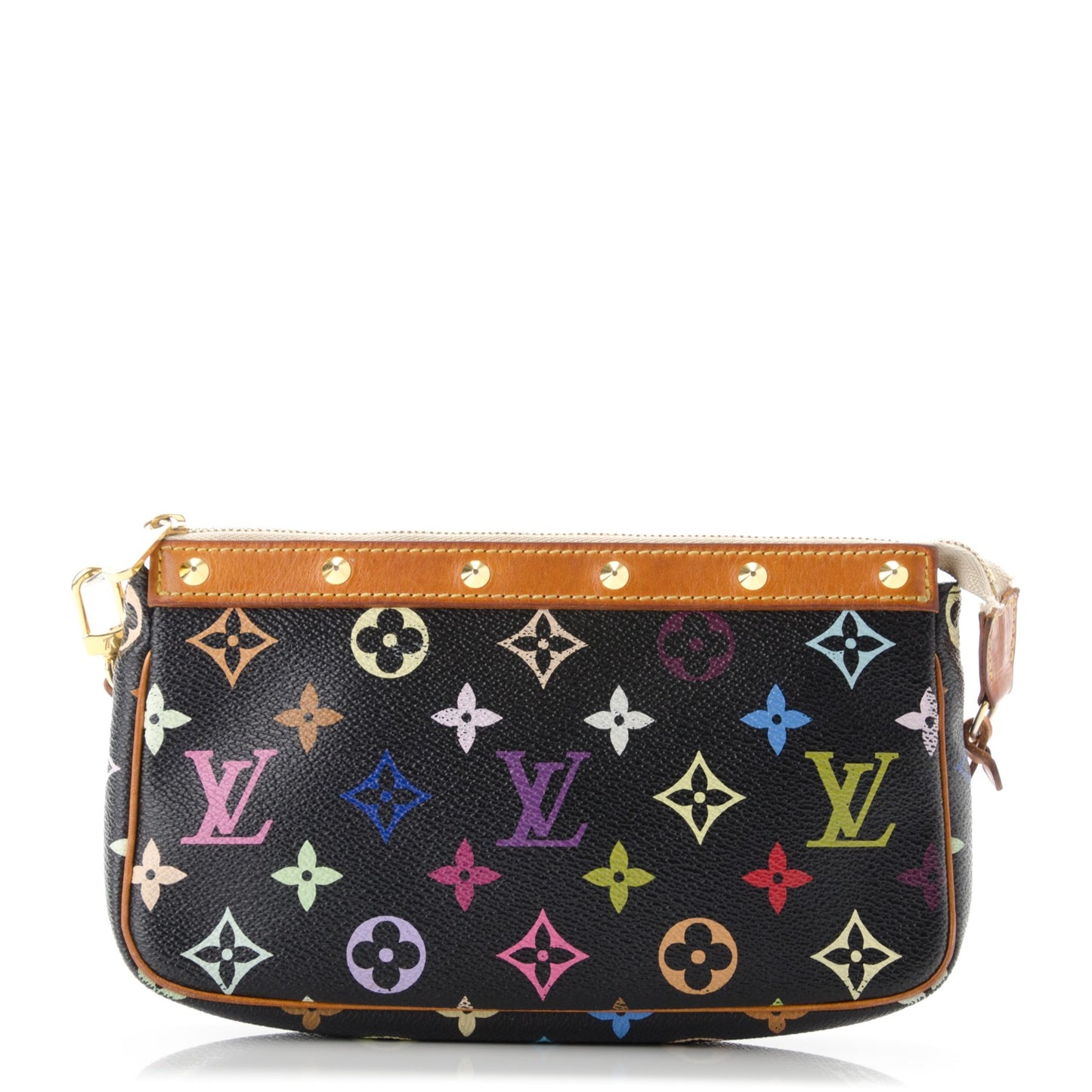 Monogram Multicolor Pochette Accessories Black