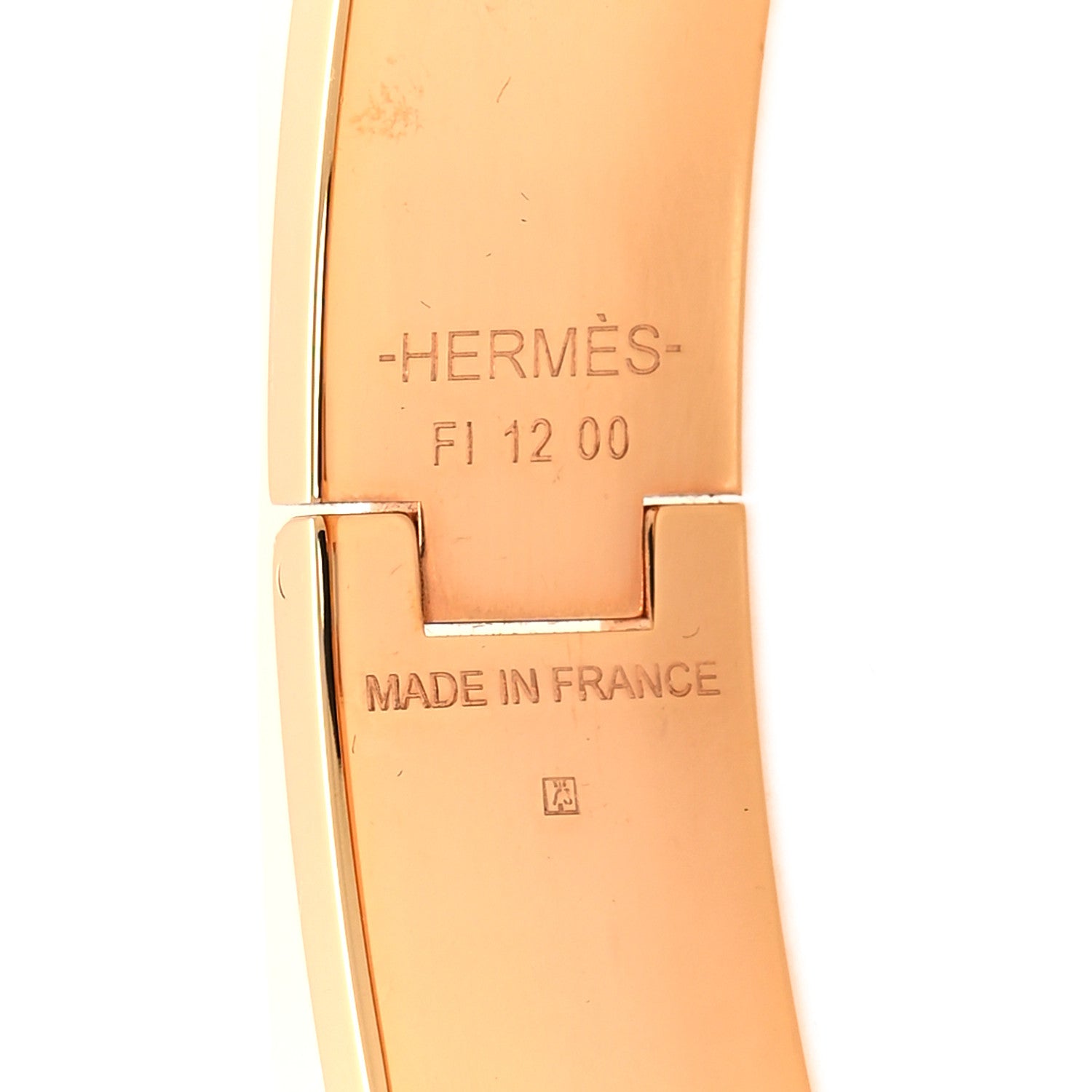 Hermes Enamel Narrow Clic Clac H Bracelet PM Marron Glace 4 of 5