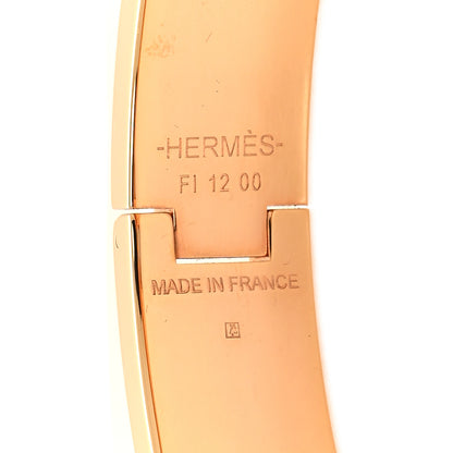 Hermes Enamel Narrow Clic Clac H Bracelet PM Marron Glace 4 of 5