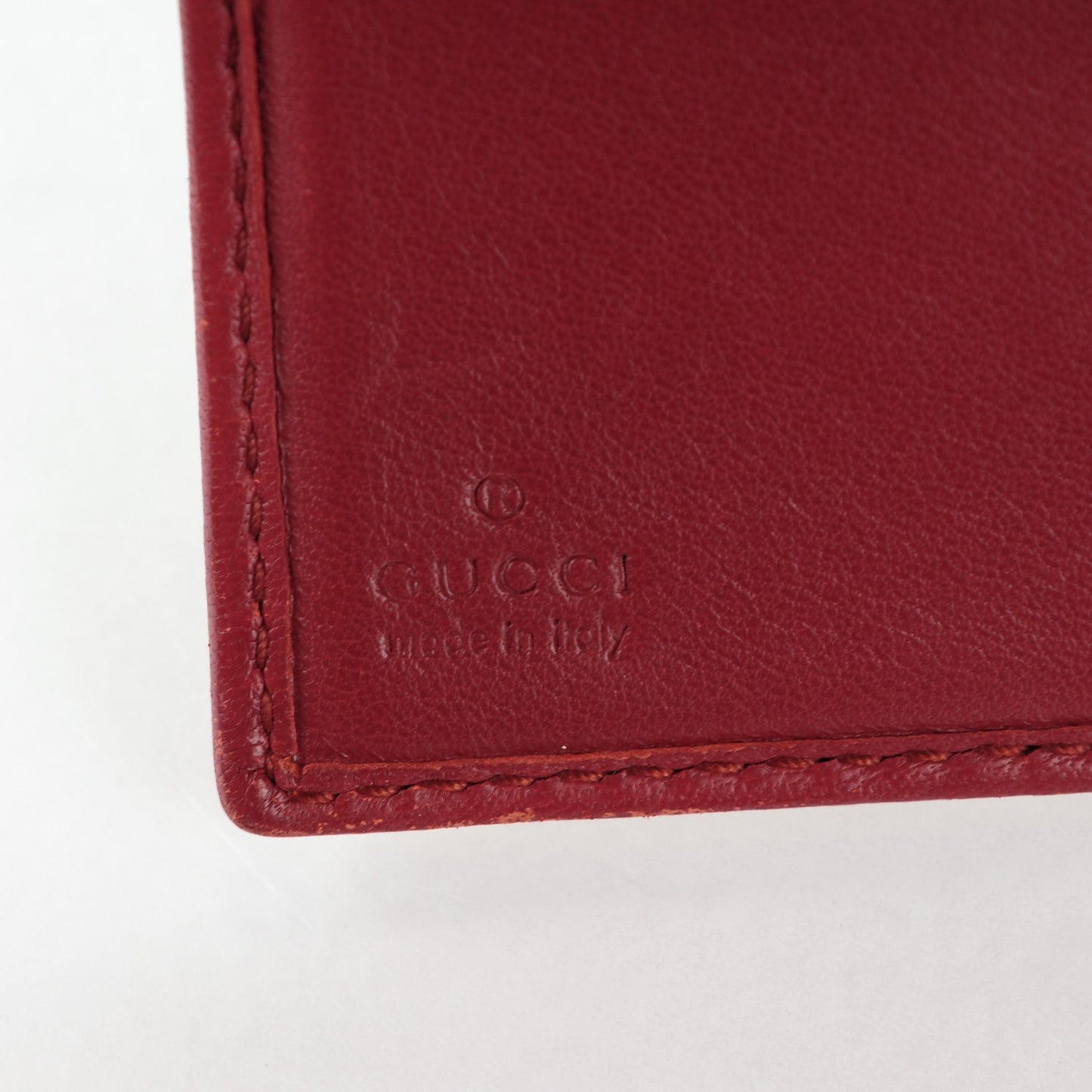 Monogram Heart French Wallet Red