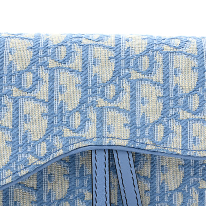 Christian Dior Oblique Saddle Belt Bag Cornflower Blue 9 of 15