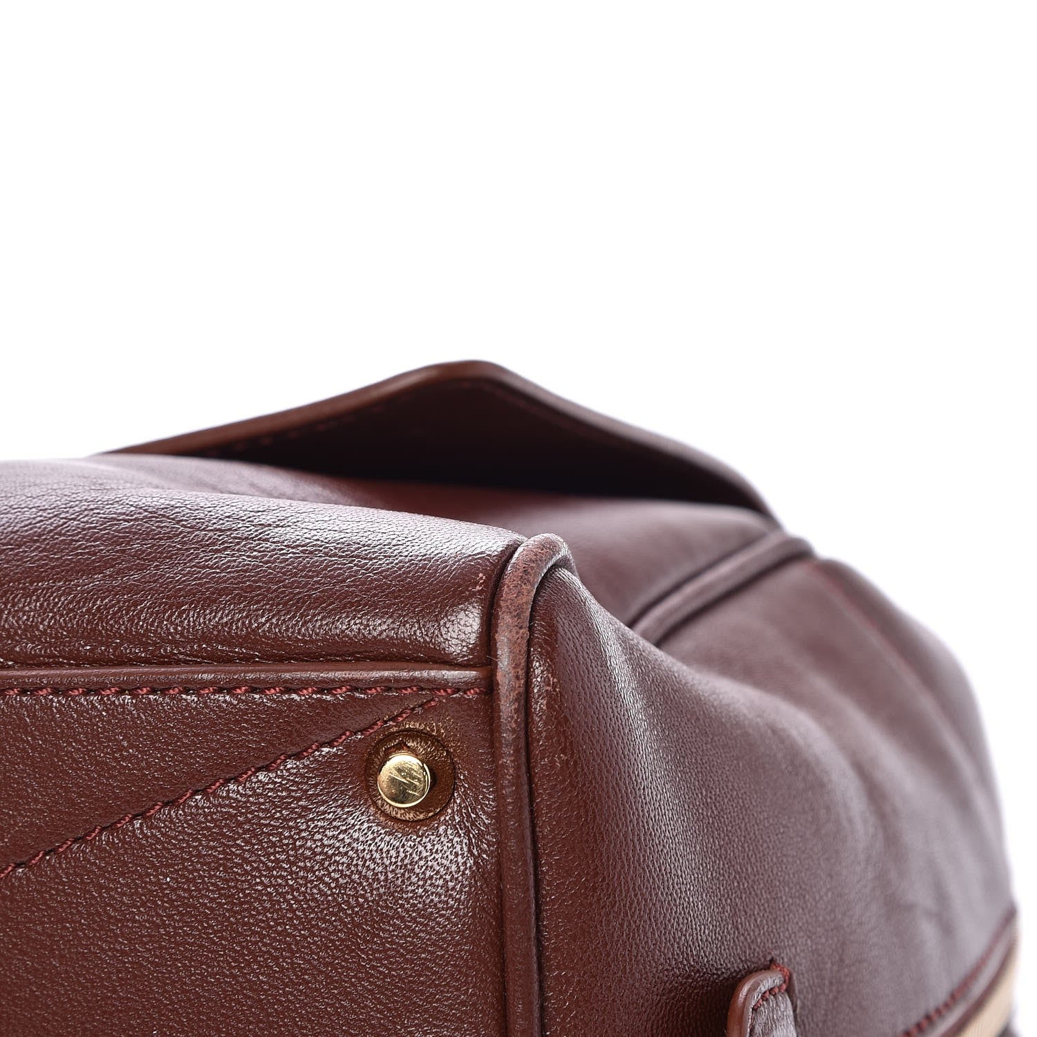 Marc Jacobs Leather Frankie Zip Handbag Chestnut 6 of 16