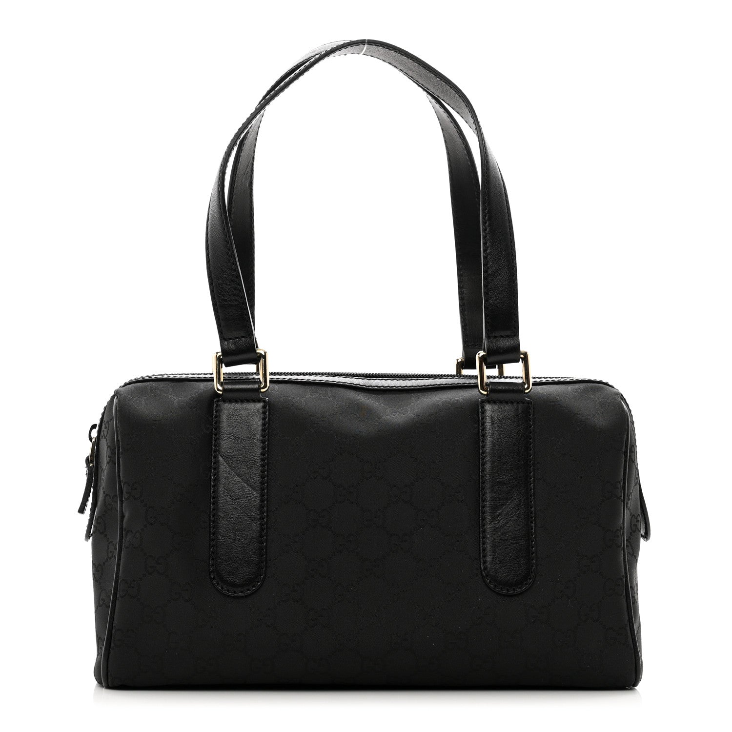 Gucci Nylon Monogram Small Boston Black 1 of 10