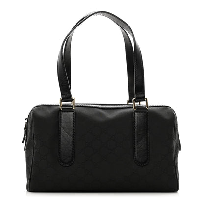 Gucci Nylon Monogram Small Boston Black 1 of 10