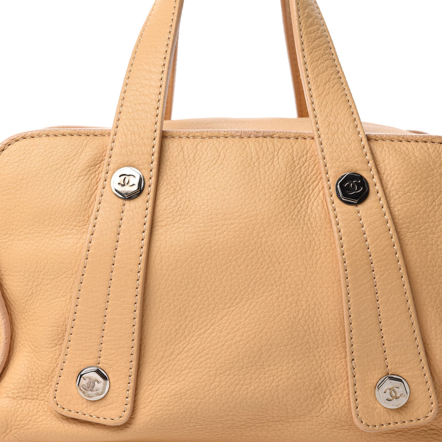 Deerskin Medium Bolt Bag Beige