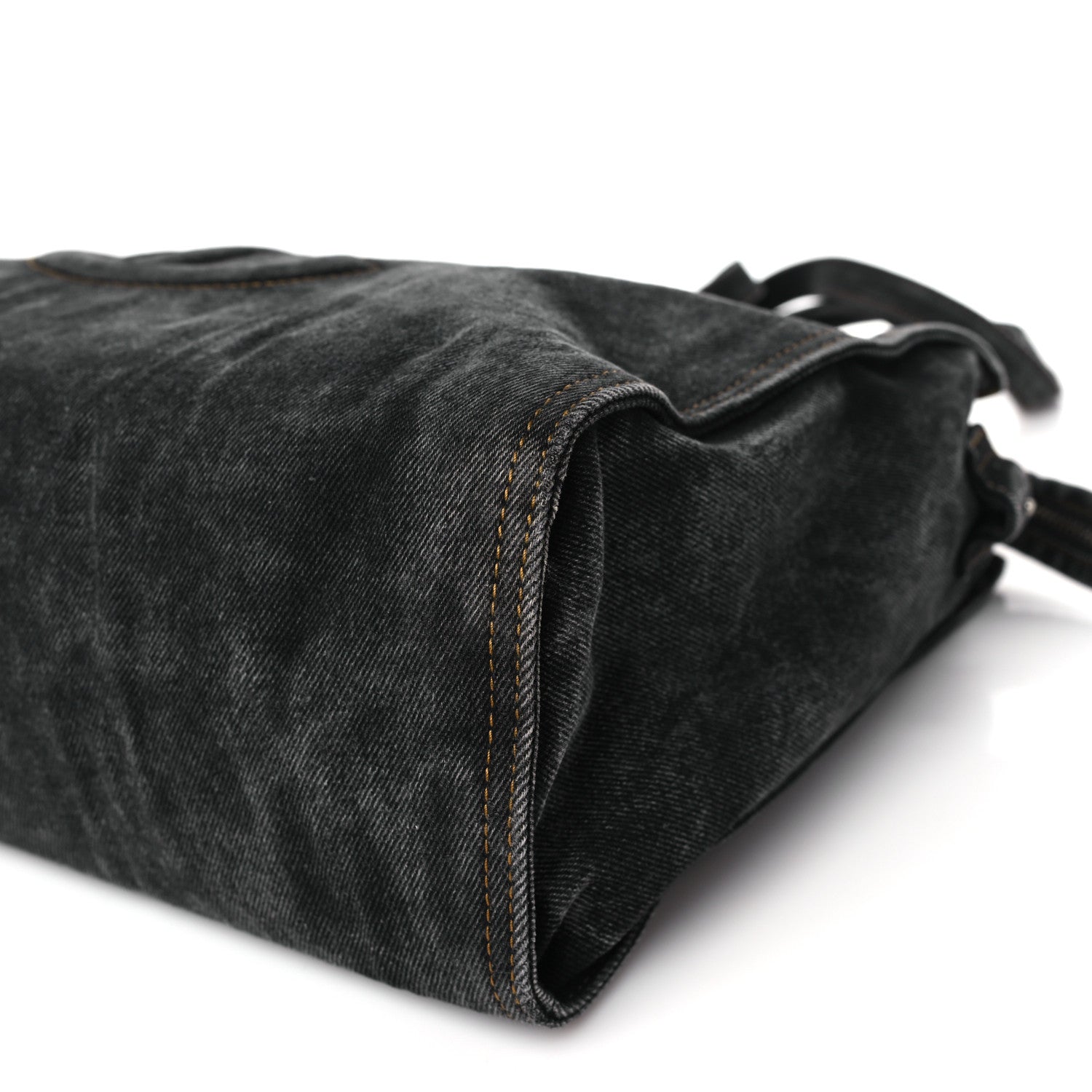 Telfar Denim Medium Shopping Bag Black 8 of 8