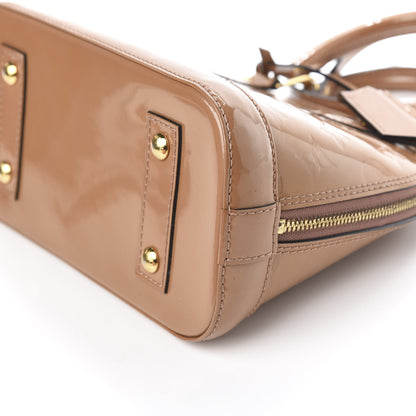 Louis Vuitton Vernis Alma BB Rose Velours 8 of 9