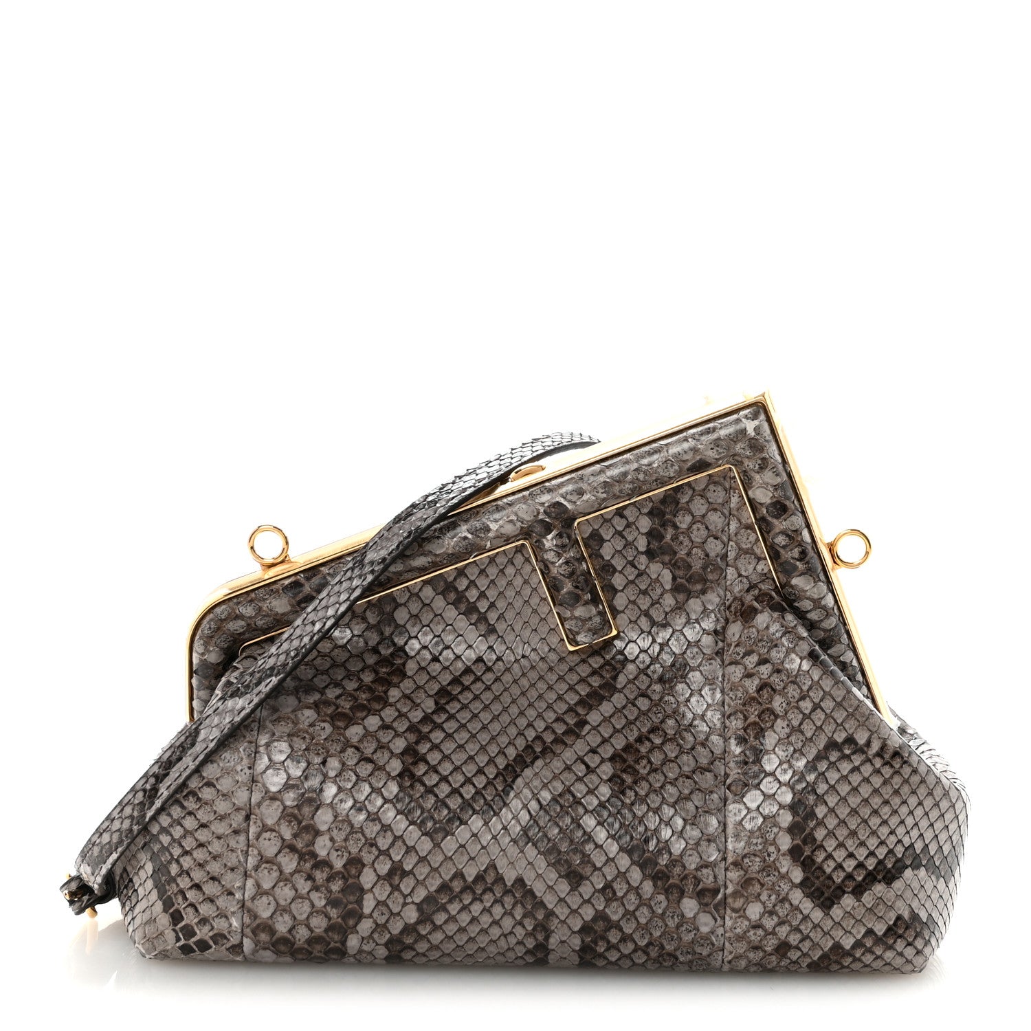 Fendi Snakeskin Small Fendi First Asfalto 1831661 – FASHIONPHILE