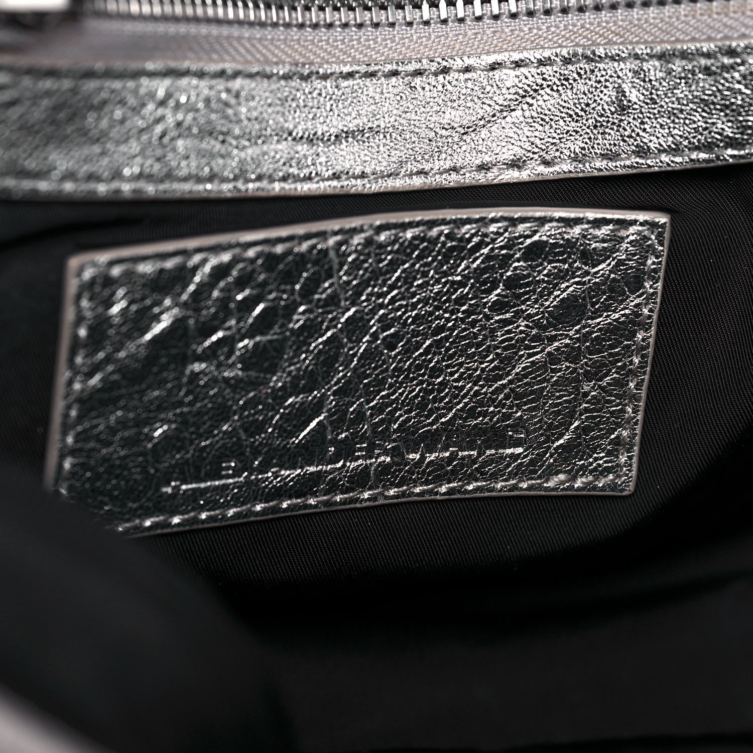 Alexander Wang Metallic Pebbled Lambskin Rockie Rhodium Silver 6 of 17
